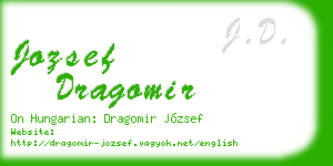 jozsef dragomir business card